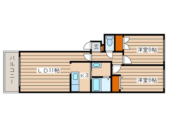 デュクラージュの物件間取画像